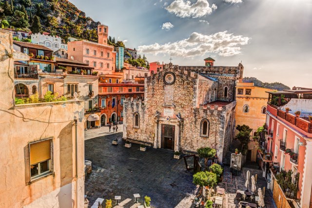 taormina sicilya italya